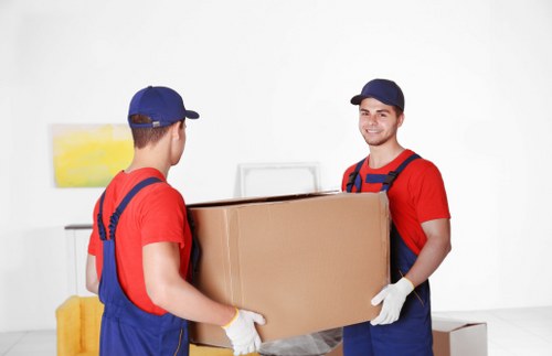 Removal team preparing a house move in Grove Park