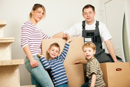 Office furniture transport using a removals van in Grove Park