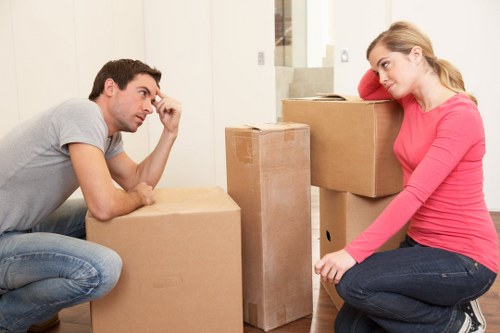 Preparing boxes and furniture for house removals in Grove Park