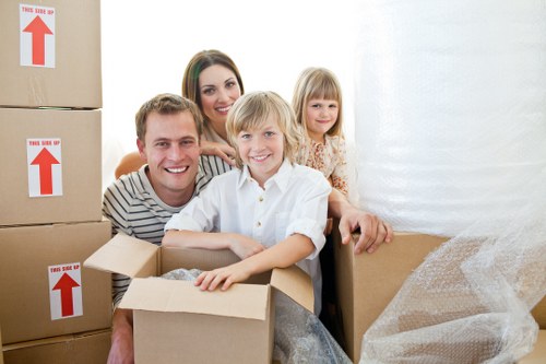 Local movers handling furniture and packing for a Grove Park home move