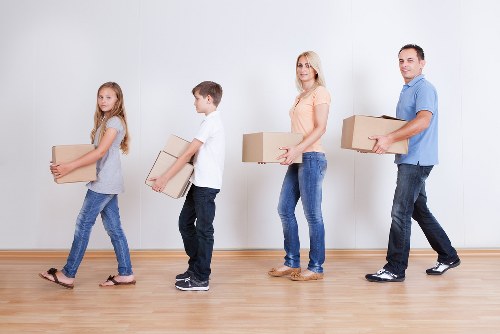 Prepared office boxes and furniture for a business relocation
